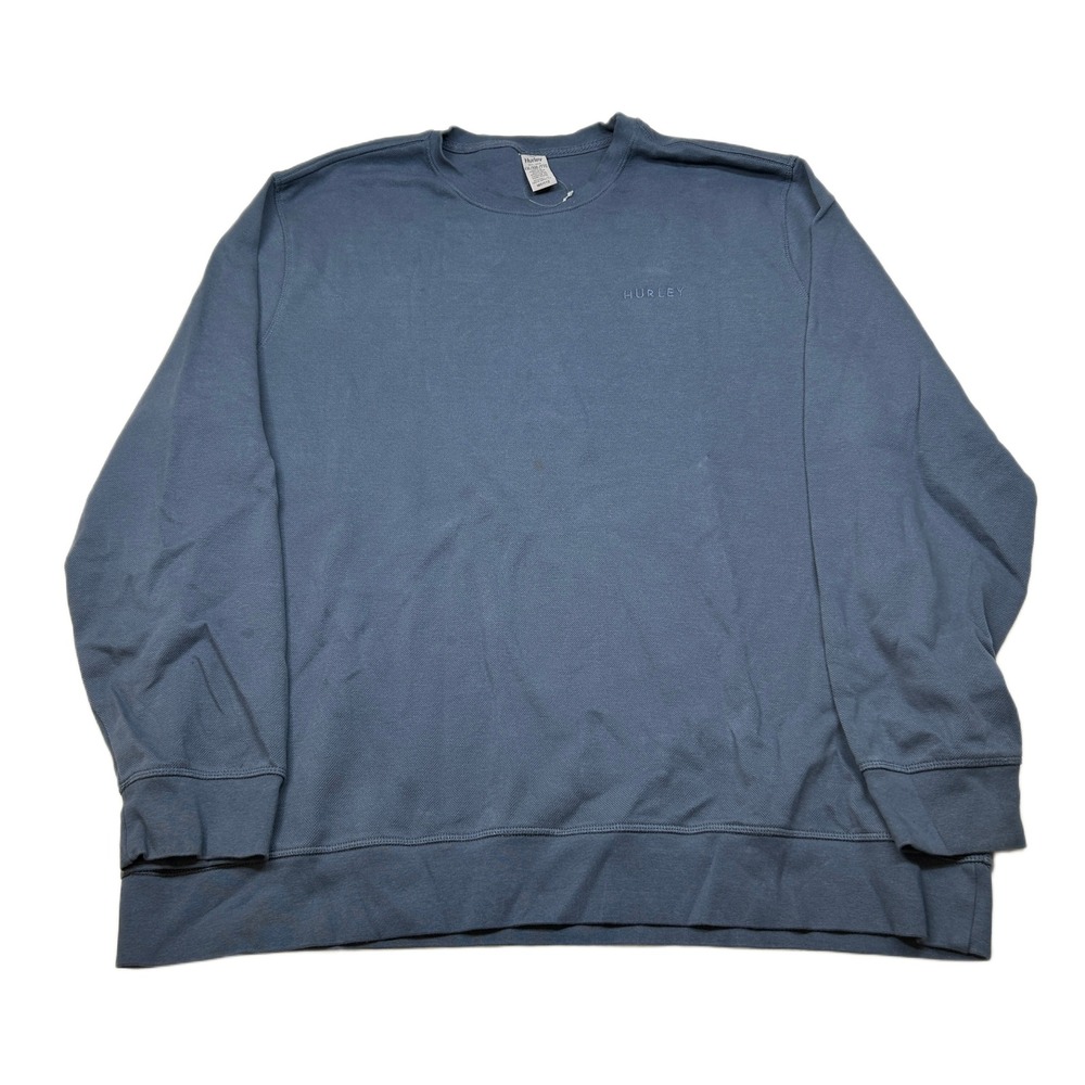 Hurley Crewneck Sweatshirt Mens 2XL Blue Gray Pullover‎ Casual Comfy Everyday